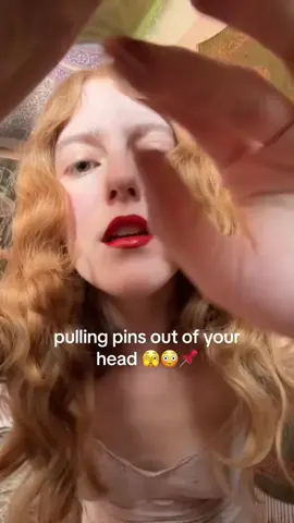 you have to stop getting these stuck in your head im literally worried about you  #asmrplucking #pluckingpins #scalpasmr #hairasmr #personalattention