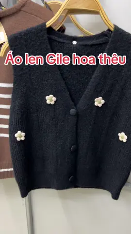 Áo len Gile Thêu Hoa dễ thương lắm ạ !!!#ao##aolen #aolenquangchau #aolennu #aolenghile #aolenghilenu #aolengile #aolenxinh #aolendep #aolengilehanquoc #aolenhanquoc #aolennudep #gilelen #gilelenxinh #ghilelen #áolen #áolennữ #áolenquangchau #áolenhànquốc #áolengile #áogile 