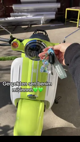 Kendi emeğimle aldım ve bu his çok başka çok güzel 💚 #motorcy #motorcycle #scooter #motortutkunlari #motortutkusu #turismo #50cc 