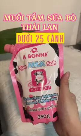 𝐌𝐮𝐨̂́𝐢 𝐭𝐚̆́𝐦 𝐬𝐮̛̃𝐚 𝐛𝐨̀ 𝐭𝐚̂̉𝐲 𝐭𝐞̂́ 𝐛𝐚̀𝐨 𝐜𝐡𝐞̂́𝐭 𝐀 𝐁𝐨𝐧𝐧𝐞 𝐒𝐩𝐚 𝐌𝐢𝐥𝐤 𝐒𝐚𝐥𝐭 𝐓𝐡𝐚́𝐢 𝐋𝐚𝐧 𝟑𝟓𝟎𝐠  (MẪU MỚI NẮP MÀU HỒNG Ạ) ✅ Công dụng của Muối Tắm Sữa Bò - Tẩy Tế Bào Da Chết Body Trắng Sáng Mềm Da Dưỡng Ẩm.... - Tái tạo da mới, cân bằng độ ẩm cho da mềm mại, mịn màng.... - Giúp tẩy sạch bụi bẩn và tế bào chết trên da..... - Chất dưỡng trắng chiết xuất từ thiên nhiên, sẽ mang đến cho bạn làn da trắng hồng rạng rỡ.... - Kích thích sự tuần hoàn máu cho làn da.... ✅ Hướng dẫn sử dụng : ( 1TUẦN SD 2-3 LẦN ) - Bước 1: Làm ướt da, cho lượng muối tắm vừa phải vào lòng bàn tay. - Bước 2:Thoa nhẹ nhàng lên da, massage nhẹ nhàng trong khoảng 3 phút. Tránh massage  mạnh sẽ làm rát da (cách tốt nhất và hiệu quả nhất là trộn chung với sữa tắm hàng ngày của mình) - Bước 3: Rửa lại bằng nước sạch và không cần dùng thêm bất cứ sản phẩm  nào khác. #muoitamsuabothailan350g  #muoitamsuabo  #muoibotaydachet  #taydachetsuabo  #abonnespamilksalt  #taysachdachet  #ngannguamunlung  #sangminda  #toptop2023  #uoclenxuhuong  #xuhuong  #tuongtac_xuhuong  #videotrending  #biquyetchamsocda  #biquyetlamdep  #hoàng_thư_store_tphcm 