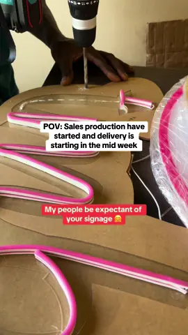 Last week sales order production is have started… #rikeshub #entrepreneur #businessowner #signage #branding #neonlights #neonsign #smallbusinesscheck #3dsignage #foryou #fyp 