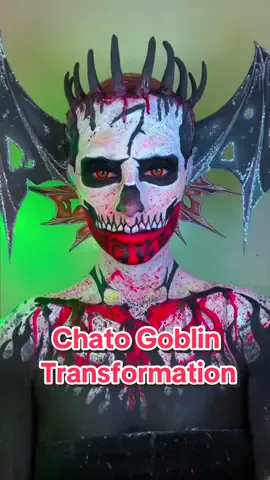Prepare for a wicked makeover ;) #chato #chatosantana #eldiablo #skullmakeup #spookymakeup #demonic #greenscreen 