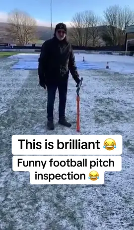 Hilarious ground inspection😂 credit to Mossley AFC #mossleyafc #nonleague #football #grassrootsfootball #foryou #fypシ #fypシ゚viral #fyp #foryou 