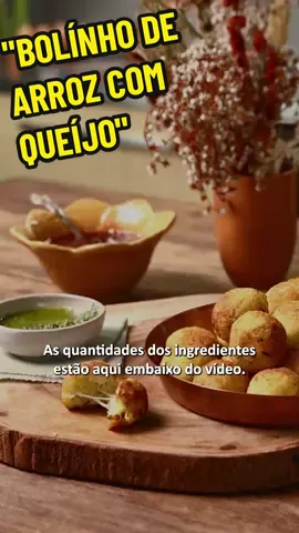 BOLINHO DE ARROZ COM QUEIJO 🧀 