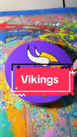 Replying to @❤Caleb's Girlfriend❤ Minnesota Vikings - satisfying paint #satisfying #asmr #nfl