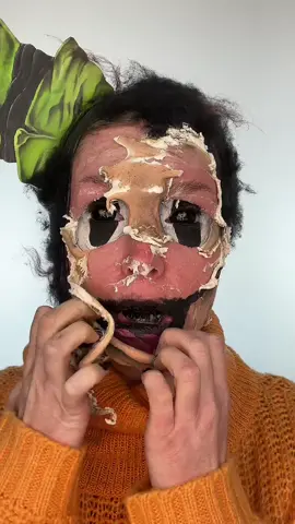 GOOFY liquid latex makeup removal 😱 i scratched my head doing this! 