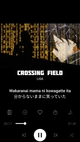 Crossing Field - LiSA | Sword Art Online Opening #anime #opening #songlyrics #swordartonline #fyp 