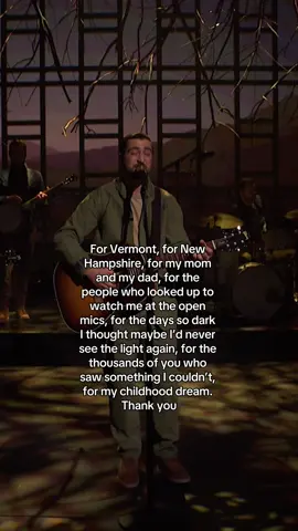 when I’m done processing I’ll be more thoughtful but all I got right now is holy fuck. #snl #stickseason #noahkahan #noahkahanmusic #saturdaynightlive 