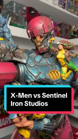 X-Men vs Sentinel. Un incredibile diorama in scala 1/10 che rappresenta lo scontro tra una “Sentinella” e Wolverine, Bestia, Rogue, Ciclope e Jubilee. Un capolavoro per ogni amante dei mutanti (gene x)  #xmen #wolverine #jubilee #bestia #rogue #ciclope #cyclops #beast #sentinel #ironstudio #ironstudioscollectibles #marvel #marvelcomics #diorama #statue #statuecollection #chrisclaremont #stanlee #steveditko #jackkirby 