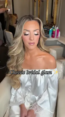 Classic bridal glam ✨ #makeup #bridalmakeup #bridaltransformation #bridaltiktok #longislandmua #bridallook #bridalhair #GlowUp #charolettetilbury #hudabeauty #tartecosmetics #weddingglam 