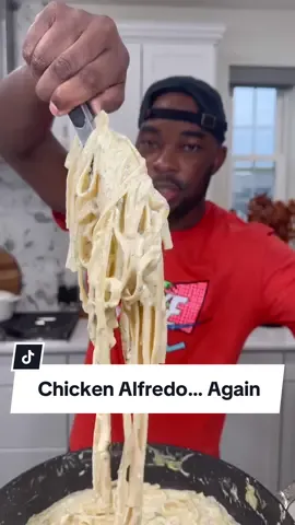 Chicken Alfredo is a hit EVERYTIME. Tell me im wrong!  INGREDIENTS  4 boneless skinless chicken breasts  1 lb/16oz. Box fettuccini pasta 1 1/2 to 2 cups heavy cream 1/4 cup chicken broth 1 small yellow onion, diced 4-6 cloves garlic, minced  1/4 cup fresh chopped parsley 3/4 cup Parmesan cheese, fresh grated 2 tsp Cajun blackening seasoning 2 tsp garlic and herb seasoning  Salt and pepper to taste  Fresh parsley for garnish  Fresh grated parm for garnish  Crushed red pepper flakes, optional garnish #chickenalfredo #pasta #cajun #onestopchop 