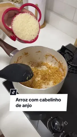 Respondendo a @denovo_desativado😕 macarrão cabelinho de anjo 🍝 #arroz #arrozcommacarrao #janta 