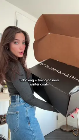 unboxing some new winter coats i got from @BCBGMAXAZRIA #unboxing #tryonhaul #fashion #coats 