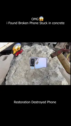 Restoration Destroyed Phone Stuck in Concrete-Restore Vivo Y51 Cracked #restoration #restore #brokenphone #vivoy51style #viralvideo #asmr #asmrtiktok 