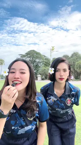 @คนิ้ง คณะฝึกหัดมาแล้วค่าบ😂#ครูพี่ส้ม #ปจวสัตหีบ #ทหารหญิง #ปจวนย 