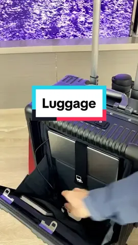 You must bring this kind of front-opening suitcase when traveling for business. It is elegant and convenient to carry things! #luggage #suitcase #charlesx 