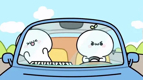 ⚠️安全運転を心がけましょう🚗 ³₃ #長草くん #ドライブデート #drive #car #fyp #anime