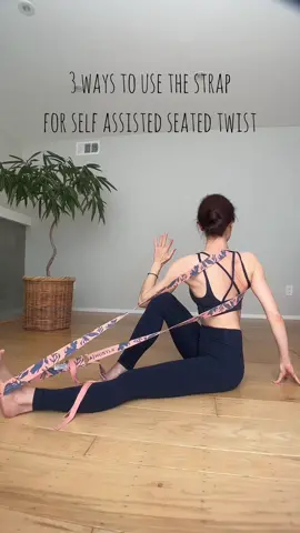 Grab a Strap and let’s TWIST! #yogastrap #yogaprops #twist #yoga #yogastretch #stretch #yogi #yogateacher #yogatips #yogatime #yogaclass #yogatutorial #yogalife #yogatok #yogaforbeginners #yogainspiration #yogainstructor #yogapose #yogapractice #yogalover #yogaday 