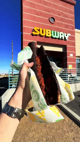 Toasting my Subway sandwich til they make me stop #subway #sandwich #experiment #prank 