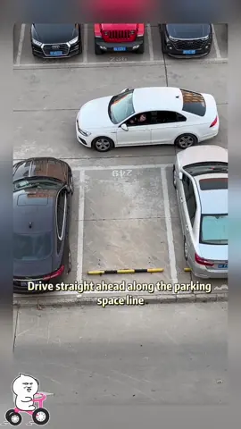 Once you master the method, parking and entering a parking space is as easy as opening an egg #tips