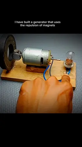 Use the repulsion of magnets to generate electricity #magnet #energy #DIY #generator #foryourpage 