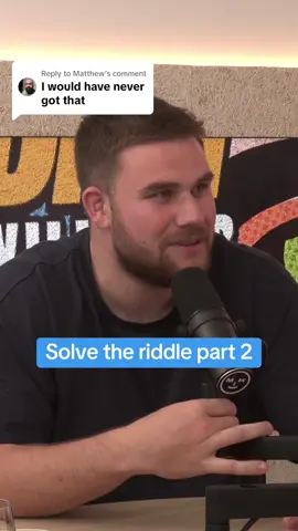 Replying to @Matthew how about this one ? 😂 #foryou #riddle 