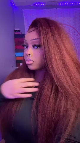 Kinky straight reddish brown 13x4 wig from @Amazon Sunber Hair🧡 so pretty and fluffy☁️🥰 #sunberhair #amazonwig #wiginstall #sunber #sunberwig #sunberwigs #sunberhair_amazon 