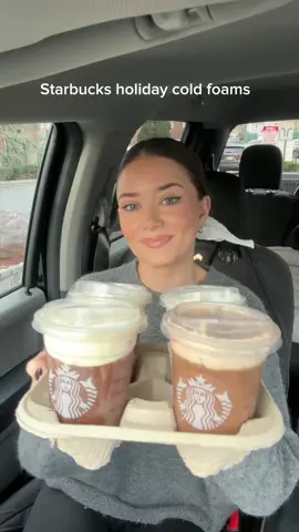 Love that the new starbucks cold foams arent too sweet  #starbucks #starbucksdrinks #starbucksholidaydrinks #newatstarbucks 