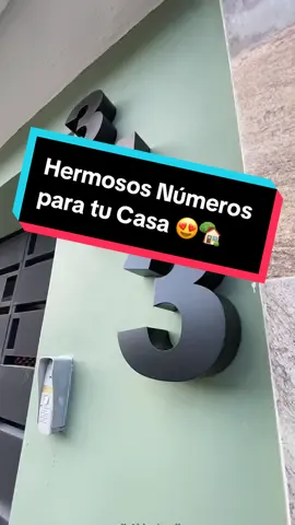 Consiente a tu casa con tus Números Residenciales 😍✅ #tiktok #trending #meridayucatanmexico #numeros3d #fyp #merida #aluminio 