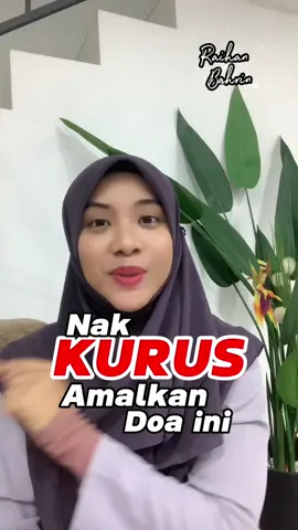 Amalkan doa ni 3kali di waktu pagi dan 3kali di waktu petang. Bukan setakat kurus, tapi kita nak sihat juga ok. Dan mestilah kita minta perlindungan dari Allah in shaa Allah. Selamat beramal. In shaa Allah. #motivasi #doa #allahpastibagi #alujabcircle #nakkurus 