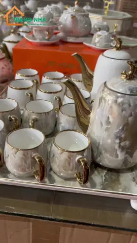Bộ ấm chén vân đá sứ xương cao cấp quà tặng sếp, tặng tân gia #trendgiangsinh #gomsu #bộchéndĩa #tết2024 #tết #sứ #ấmchén #ấmtrà #battrang #gomsubattrang #quà #quàtặng 