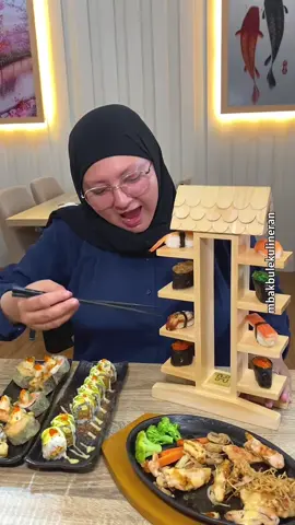 SUSHI TOWER 😍 . #kuliner #kediri #kulinerkediri #longervideos 