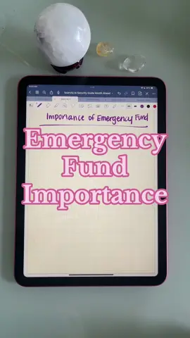 Having an emergency fund is going to put you farther ahead than most people! Its so important to your security and your life. Make a budget that fits into your lifestyle that you can stick to, and practice the habit of saving money. You can do this!!  #howtobudget #budgetingtiktok #emergencyfund #emergencysavings 