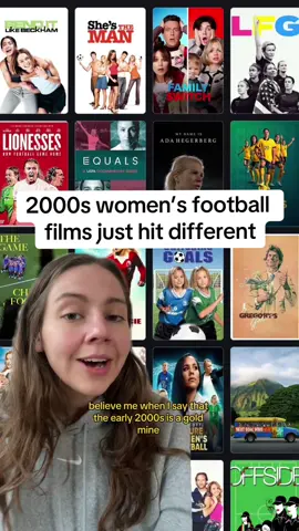 People just liked making football films in the 2000s and that’s fine with me! ⚽️ Also, She’s The Man IS a women’s football film and that’s a hill I will stand on. #WomensFootball #footballfilms #films #football 