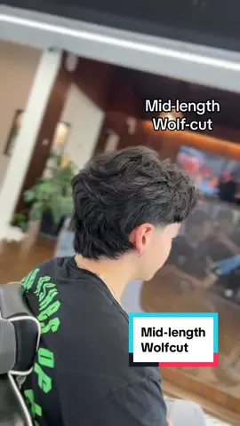Mid-length wolf cut. Did I do him right?  #barber #fyp #newjerseybarber #newyorkbarber #phillybarber #floridabarber #texasbarber #losangelesbarber #chicagobarber #asianbarber #asianhair #styles  #fade #mediumlengthhairstyles #scissorhaircut #mediumlengthhairstyles #wolfcut 