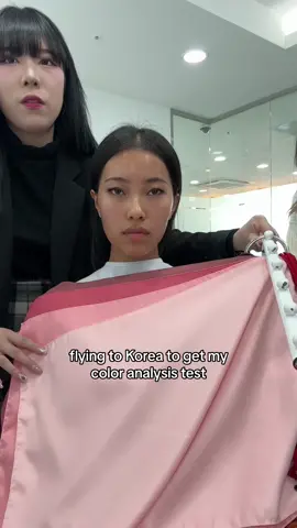 very fun but humbling experience lol #personalcoloranalysis #coloranalysis #korea 