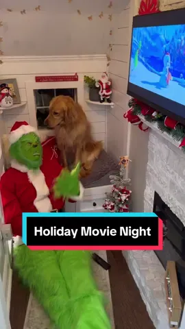 Holiday movie night at Teddy's house... Holiday favorites streaming now on @Peacock ! #PeacockPartner #Peacock