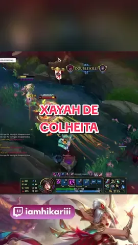XAYAH DE COLHEITA 🔥 | #leagueoflegends #lol #xayah #xayahlol #xayahmain #clipsdetwitch #clips #clipstwitch #GamerGirl #highlights #capcut #adc #adcarry 