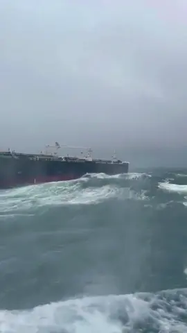 The North Sea 😱 The most dangerous sea In The World has Big Waves 🥶 #ship #northsea #bigwaves #storm #ocean 