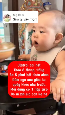 Trộm vía mới bổ sung 1 hộp siro thôi đó.Bé ăn giỏi, ngủ ngon, tăng cân tốt. Thóc 8 tháng 12kg chỉ ăn và ngủ #sirobabyplus #siroanngonbabyplus #andamcungbe #anngon #ngungon #thuhashopmevabe 