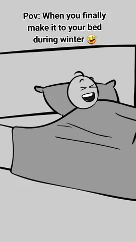 When you finally make it to your bed during winter 🤣#usa #2danimation #animationmeme #animation #winter #funny #comedy 