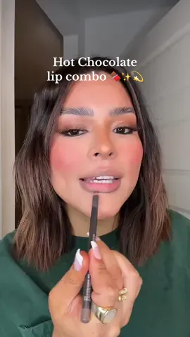 It delivered 🫦🤎 #hotchocolatemakeup #brownlipliner #brownlipcombo #wintermakeup #MakeupRoutine #arreglateconmigo #maquillajetutorial 