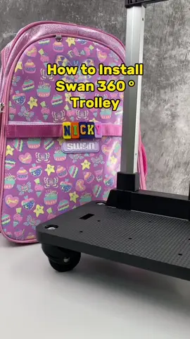 HOW TO INSTALL SWAN 360° TROLLEY🤩 JOIN OUR LIVE TO GET MULTIPLE OFFERS & DEALS! 😍✨ #fyp #fypage #fypシ゚viral #bagsekolahviral #bagsekolah #swanbagmalaysia #swanbageasypack #swanbag #thankyoutiktok #thankyousupport #tiktokmademebuyit #tiktokshop #TikTokShop1212DoubleSuperSale