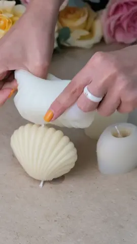 Свечи ракушки своими руками #DIY#свечиручнойработы #молд #candle 