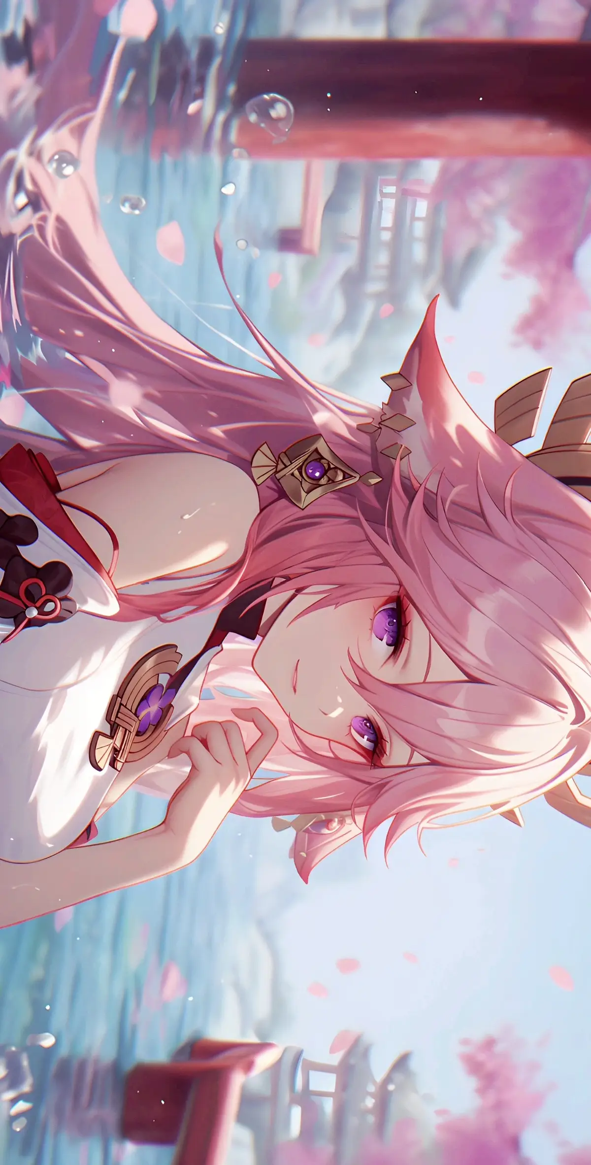 YaeMiko💕 #GenshinImpact #genshinimpact42 #yaemiko #wallpaper #ai #fyp 