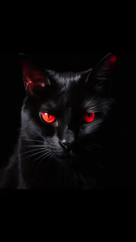 #black #cat #with #red #eyes 🫥