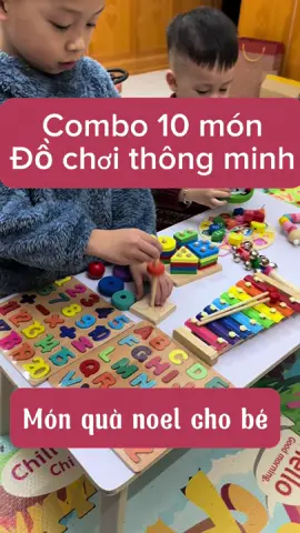 Combo 10 món đồ chơi thông minh bằng gỗ cho bé chỉ với hơn 100k