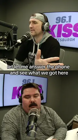 Mikey answered an unknown number on his phone and it was actually a call for BOB!  #mikeyandbob #pittsburgh #radio #podcast #iheartradio #961kiss #holiday #holidays #christmas 