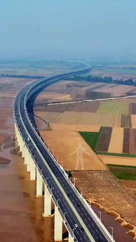 郑州桃花谷黄河大桥#china #基建狂魔桥梁工程 