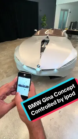 2008 BMW Gina Concept with Period correct controls  @bmw #ipod #conceptcar 